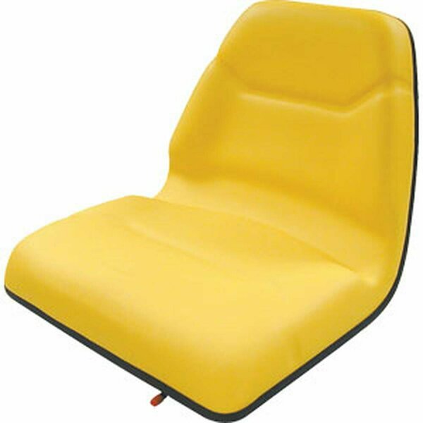 Aftermarket Universal Yellow Michigan Style Deluxe Cushion Seat w/ Slide Track TMS111YL SEQ90-0037